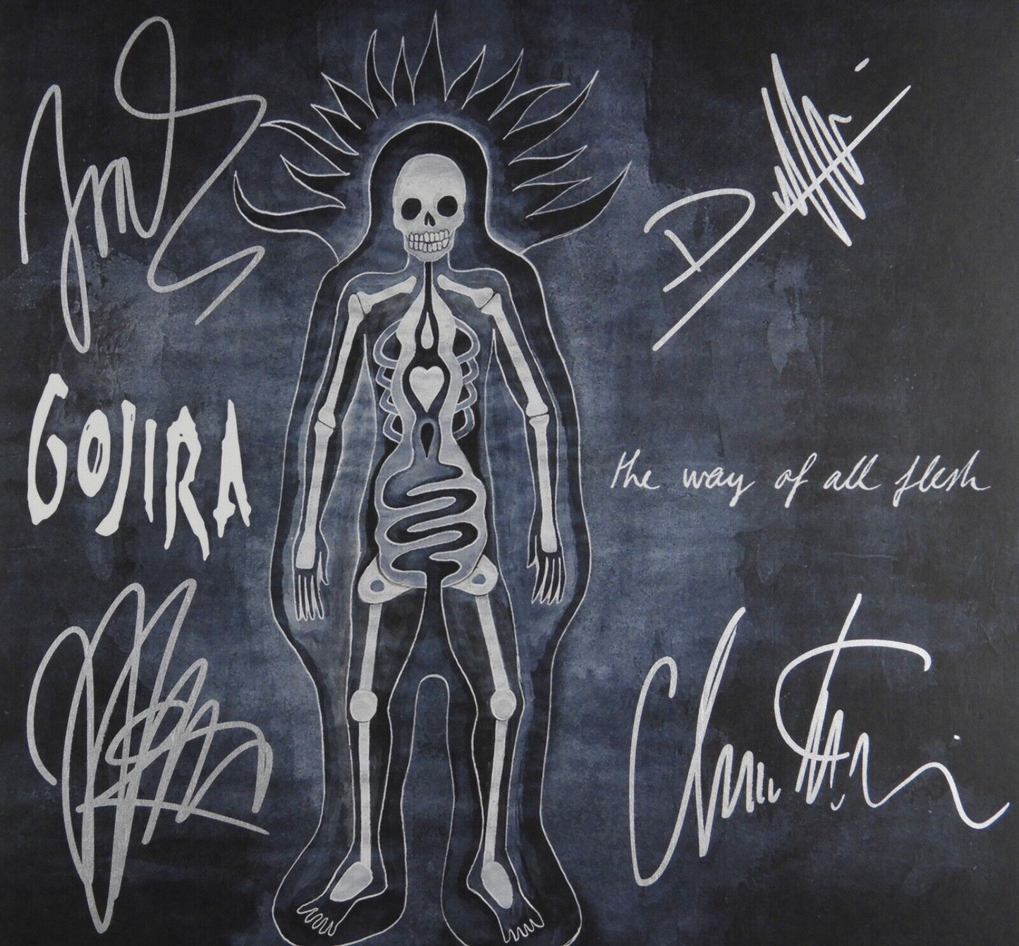 Gojira JSA Fully Signed Autograph Album Record Vinyl The Way Of All Flesh