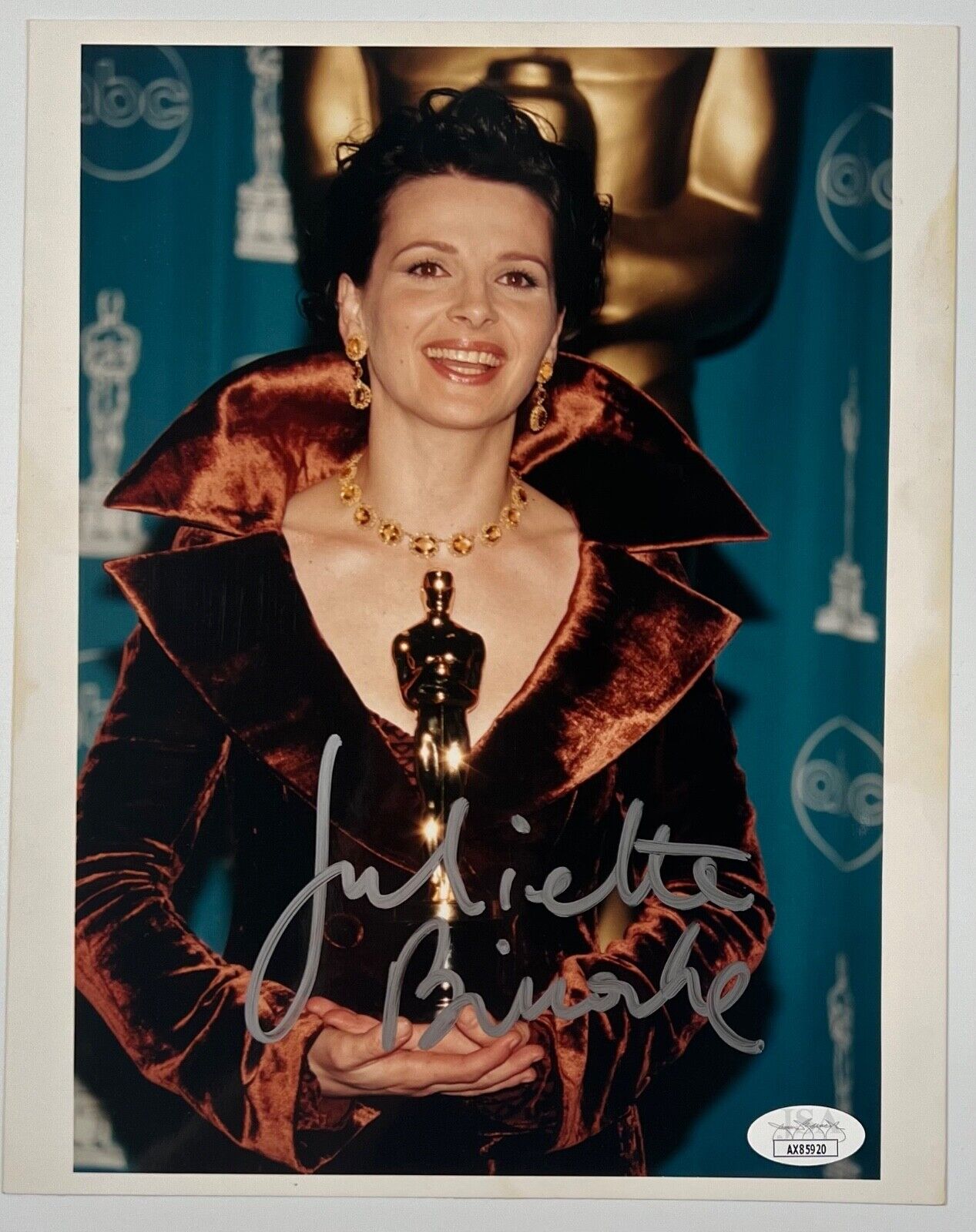 Juliette Binoche JSA Signed Autograph 8 x 10 photo