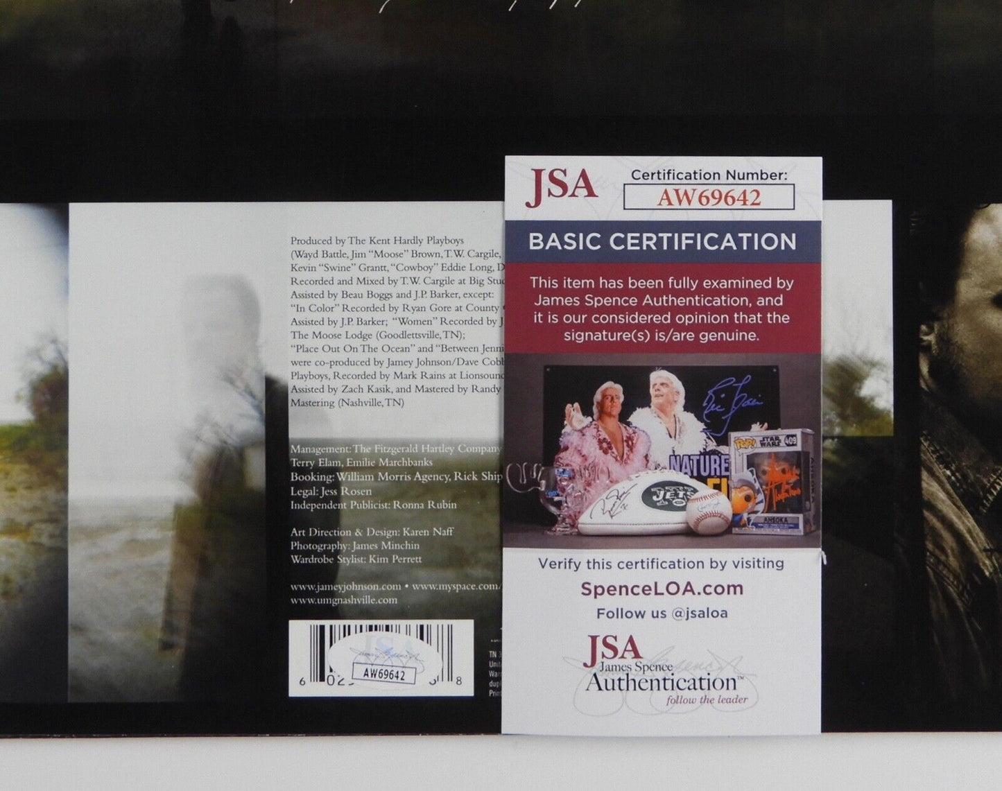 Jamey Johnson JSA Signed Autograph Album Record Vinyl That Lonesome Song