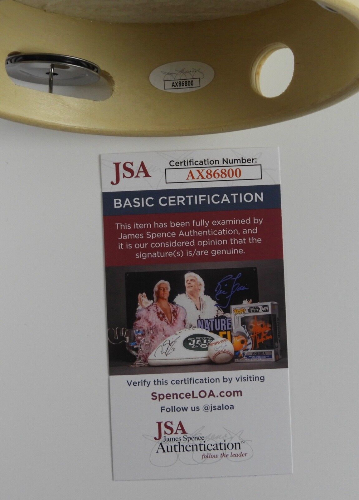 Bailey Zimmerman JSA Autograph Signed Tambourine