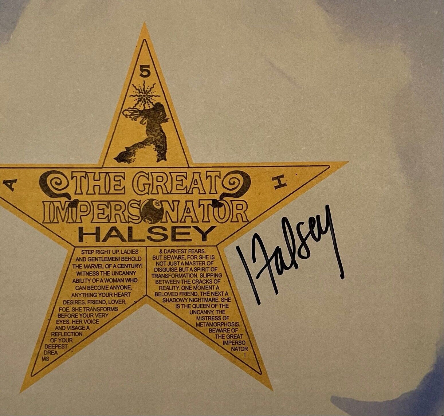 Halsey JSA Autograph Signed Album Vinyl Lithograph The Great Impersonator