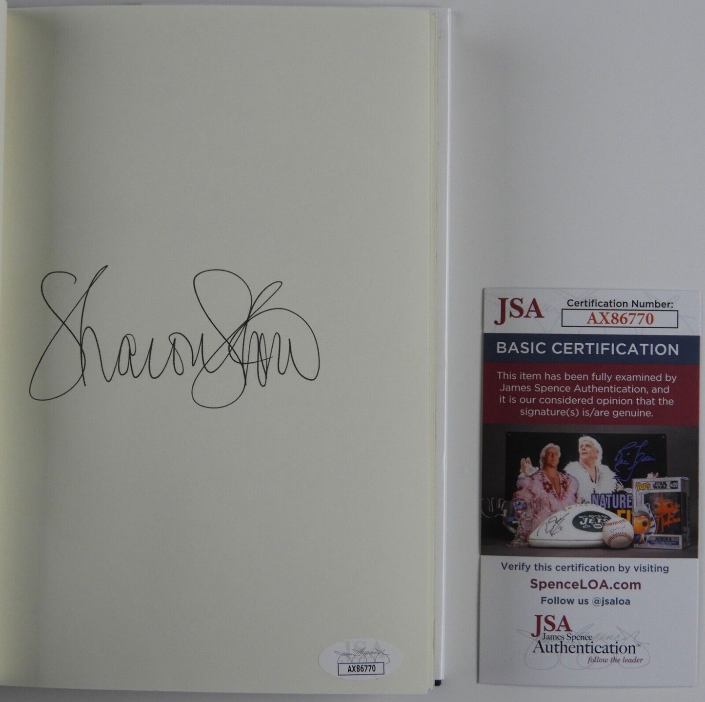 Sharon Stone JSA Autograph Signed Book The Beauty Of Living Twice Hardcover