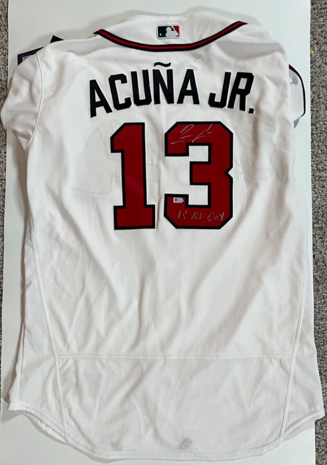 Ronald Acuna Jr. Signed Autograph Jersey BAS Beckett COA