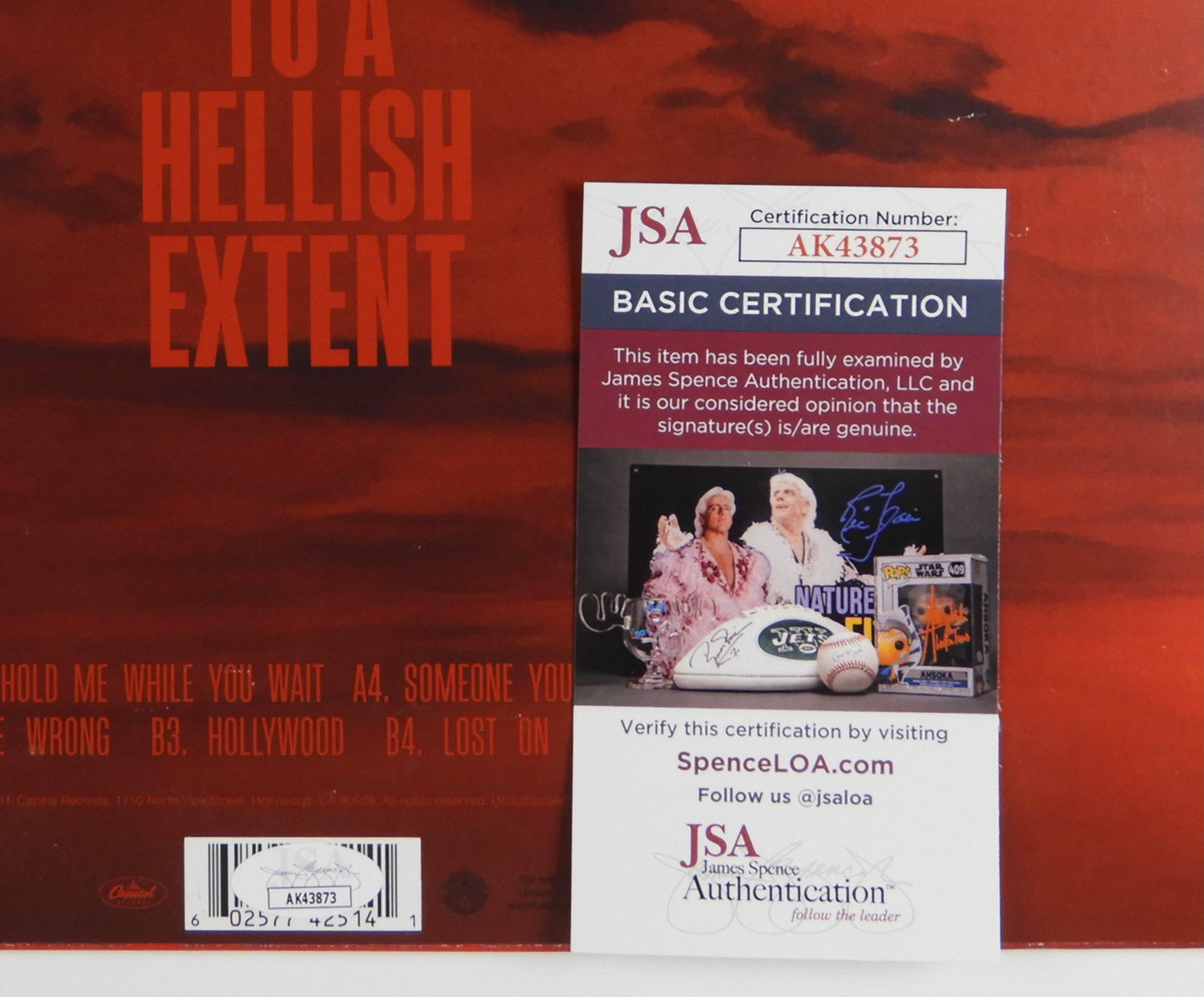 Lewis Capaldi JSA Signed Autograph Album Divinely Uninspired to a Hellish Extent