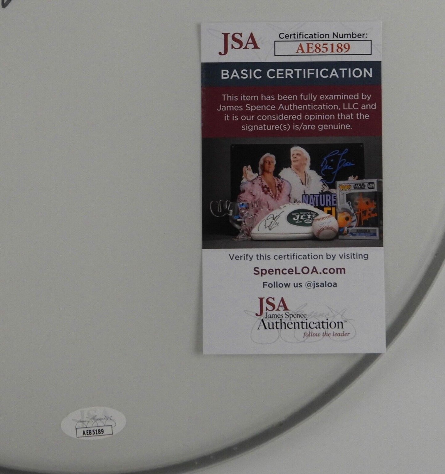 Chad Smith Red Hot Chili Peppers JSA Autograph Signed Drum Head 12"