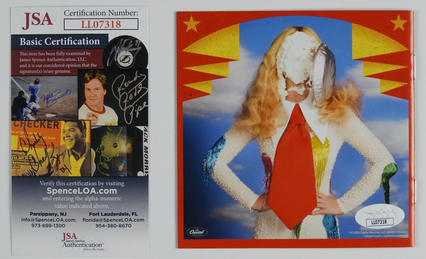 Katy Perry JSA Signed Autograph CD Booklet Smile Includes CD