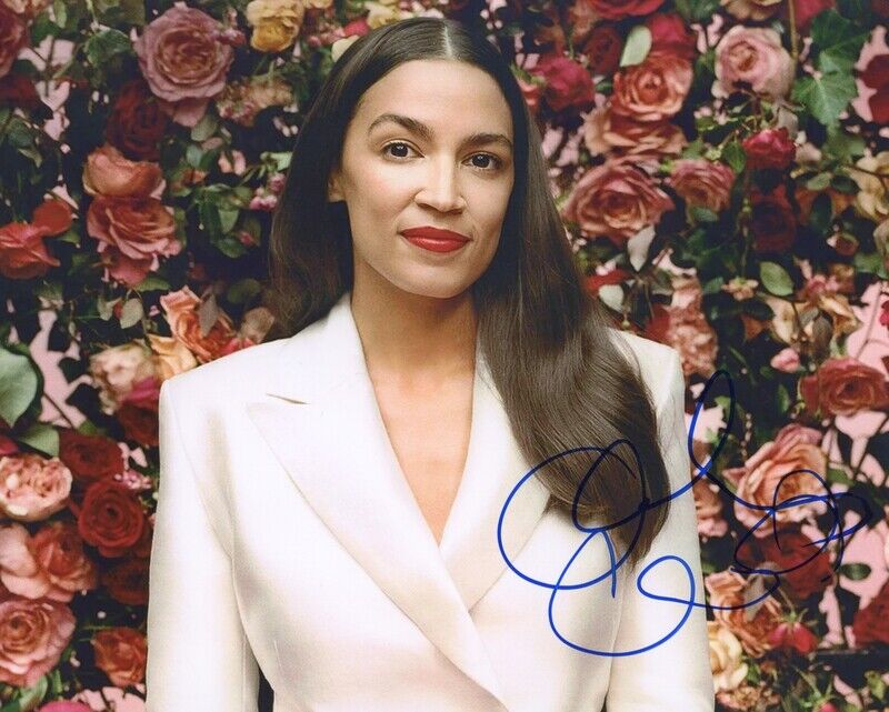 Alexandria Ocasio-Cortez AOC Autograph Signed Photo ACOA COA