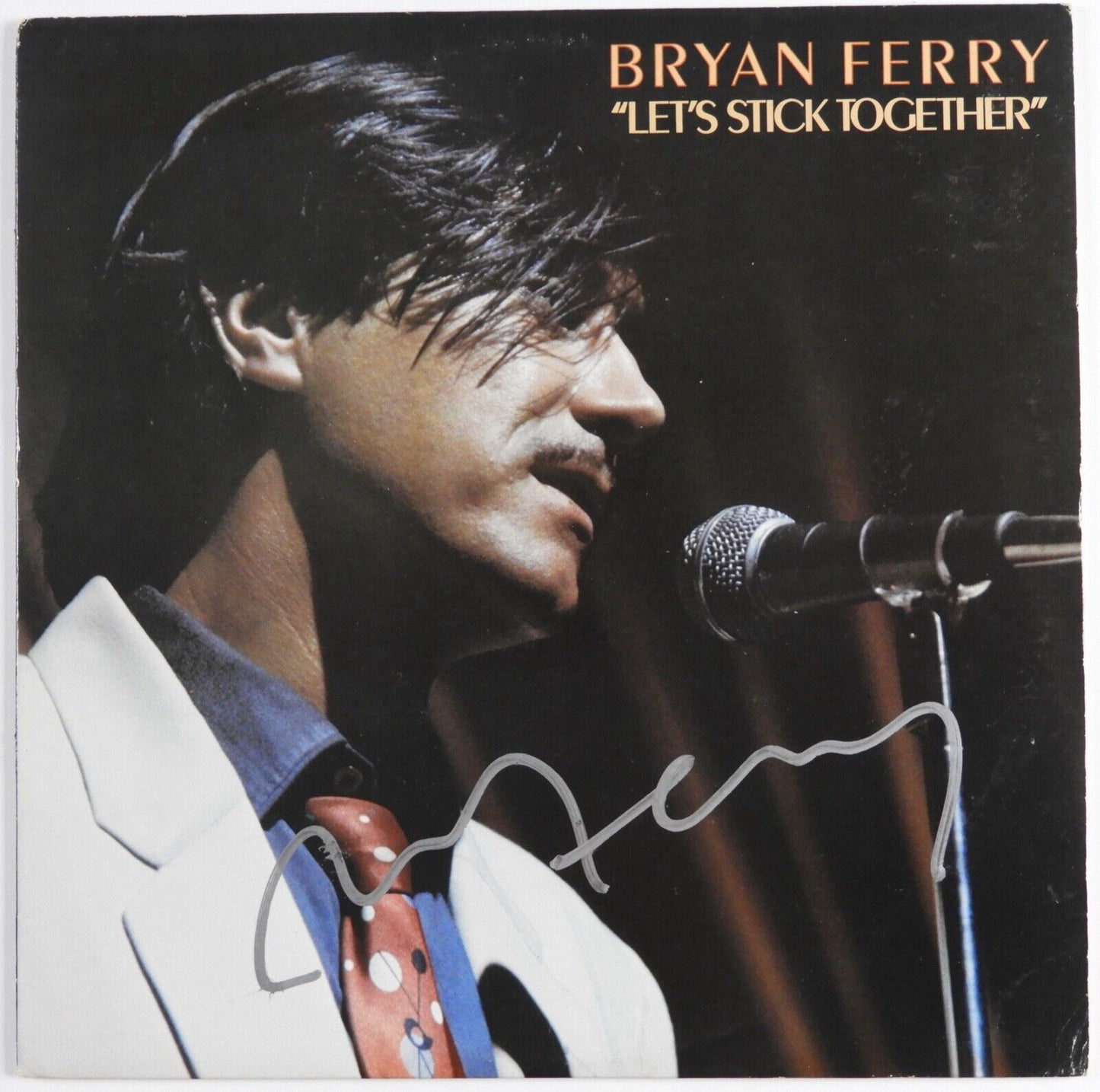 Bryan Ferry JSA Signed Autograph Album Vinyl Record Let's Stick Together