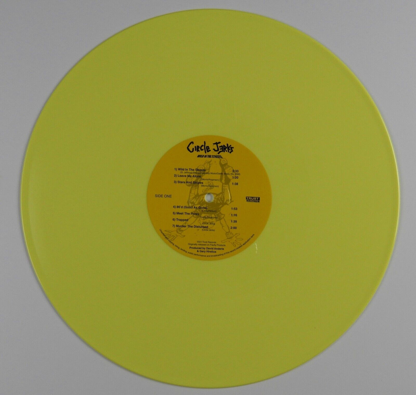 Circle Jerks Signed JSA Signed Autograph Album Record Wild in The Streets