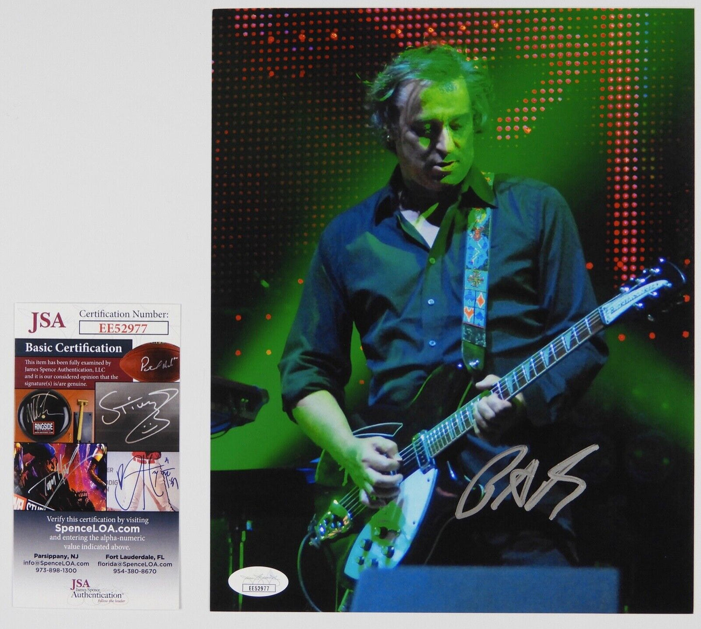 Peter Buck R.E.M. JSA Autograph Signed Photo 8 x 10
