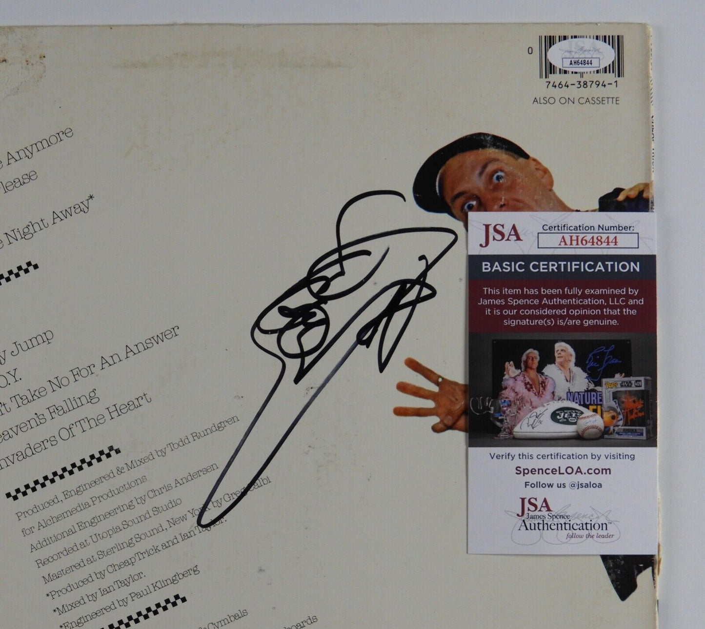 Cheap Trick JSA Signed Autograph Album Vinyl Rick Nielsen Robin Zander