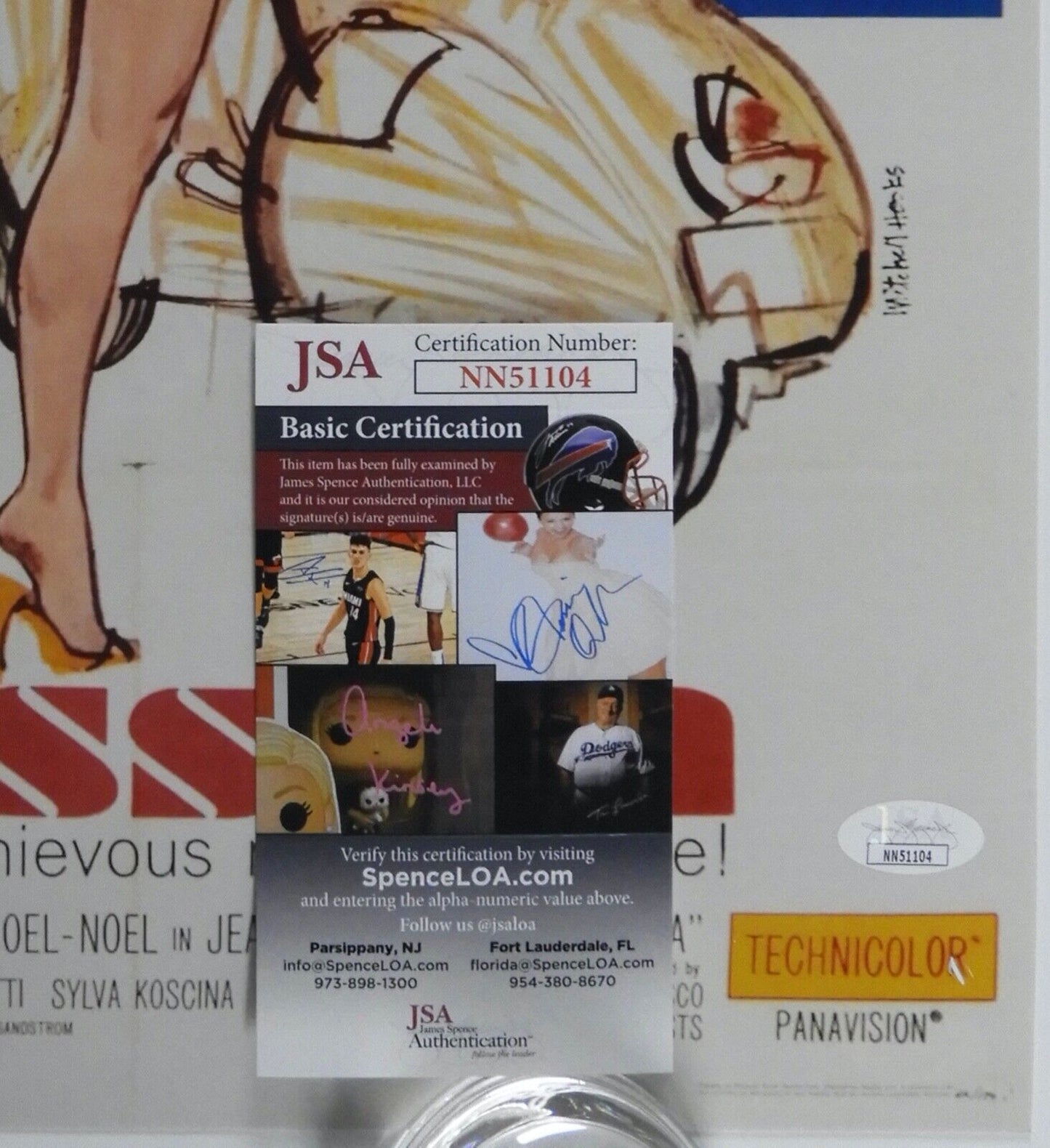 Angie Dickinson Signed Autograph JSA Photo 12 x 18