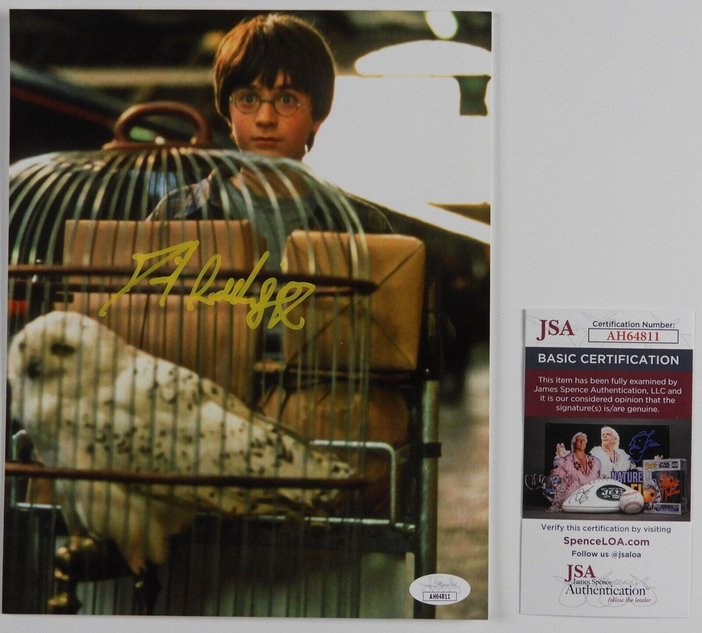 Daneil Radcliffe JSA Signed Autograph 8 x 10 photo Harry Potter Hogwarts