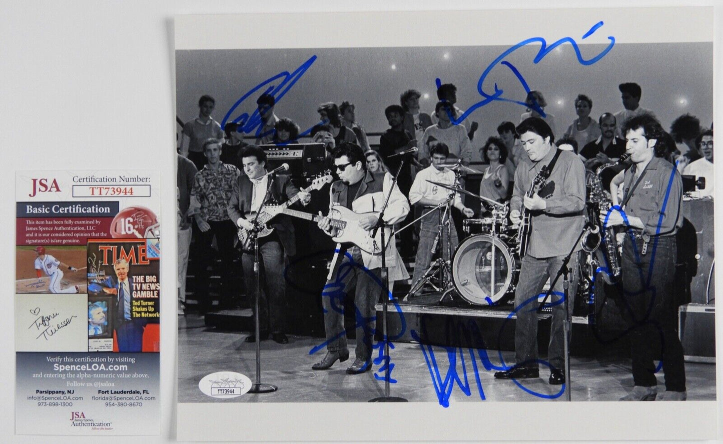 Los Lobos JSA Signed Autograph Photo Fully Signed