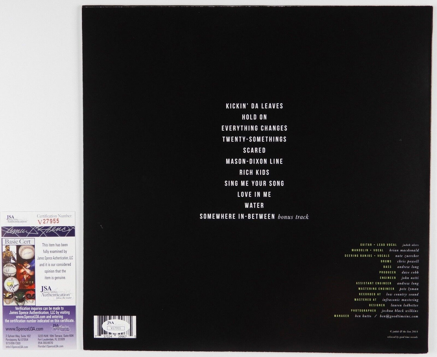 Judah & The Lion JSA Signed Autograph Record Album Vinyl Kids These Days