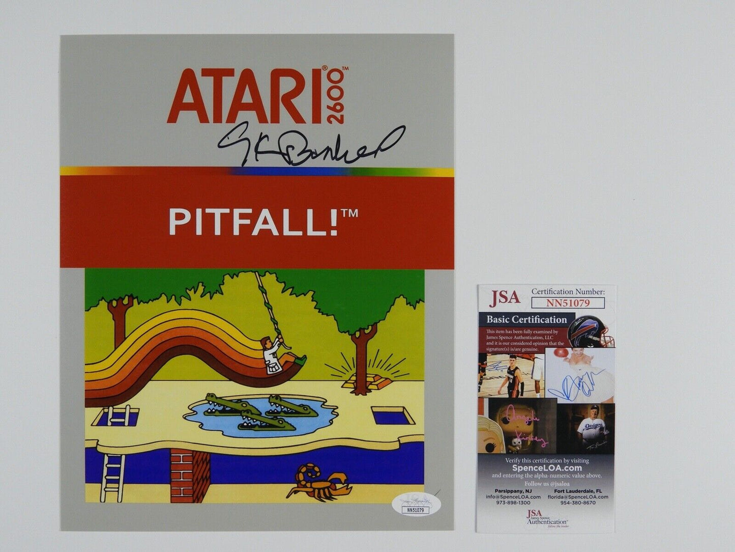 Nolan Bushnell Signed Autograph 8 x 10 Photo JSA COA Atari Ping Pong Pitfall