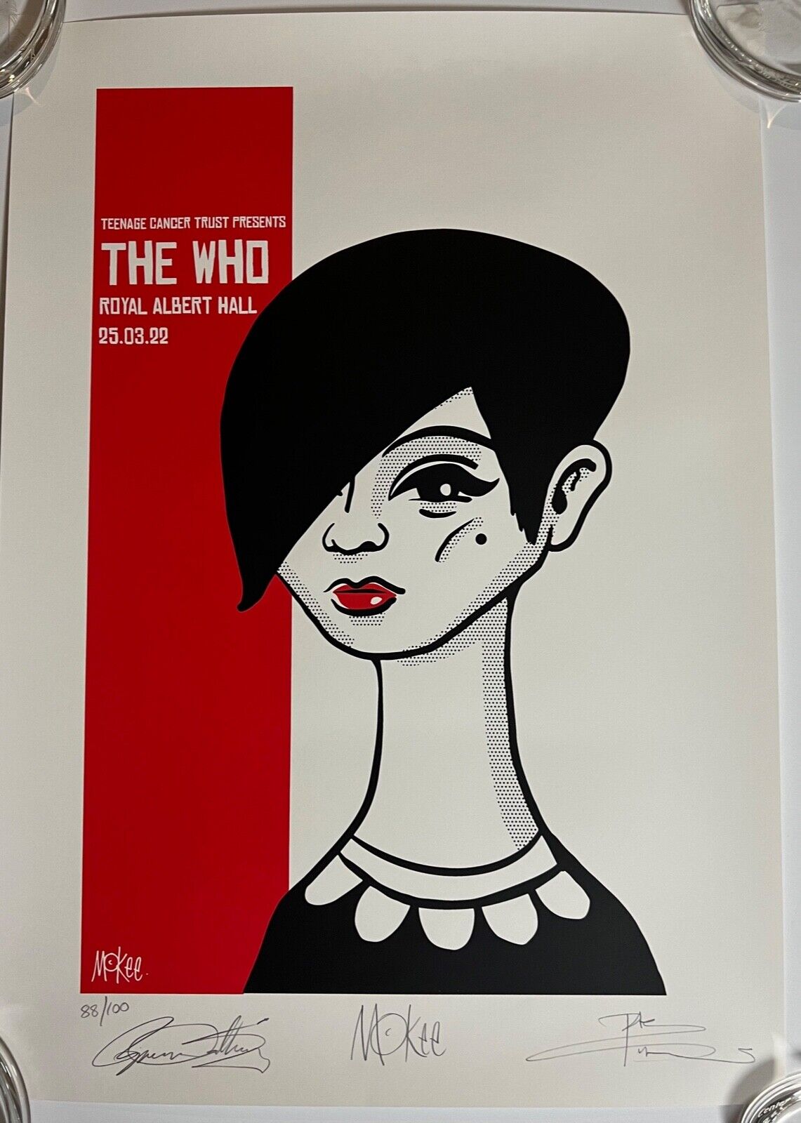 The Who JSA Signed Autographed Daltrey Townshend Poster Royal Albert Hall 2022