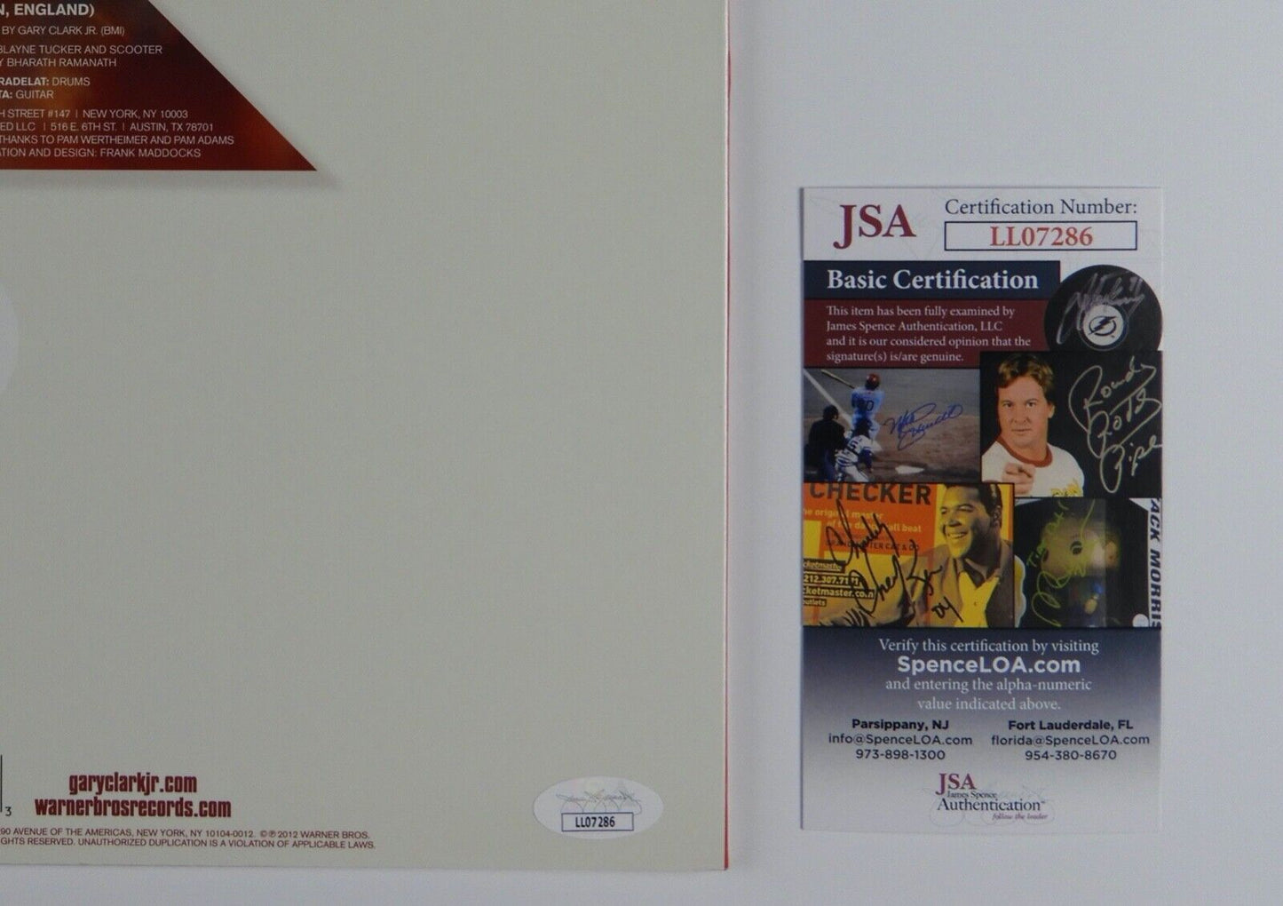 Gary Clark Jr JSA Signed Autograph Record Album Vinyl Raw Cuts Vol 1