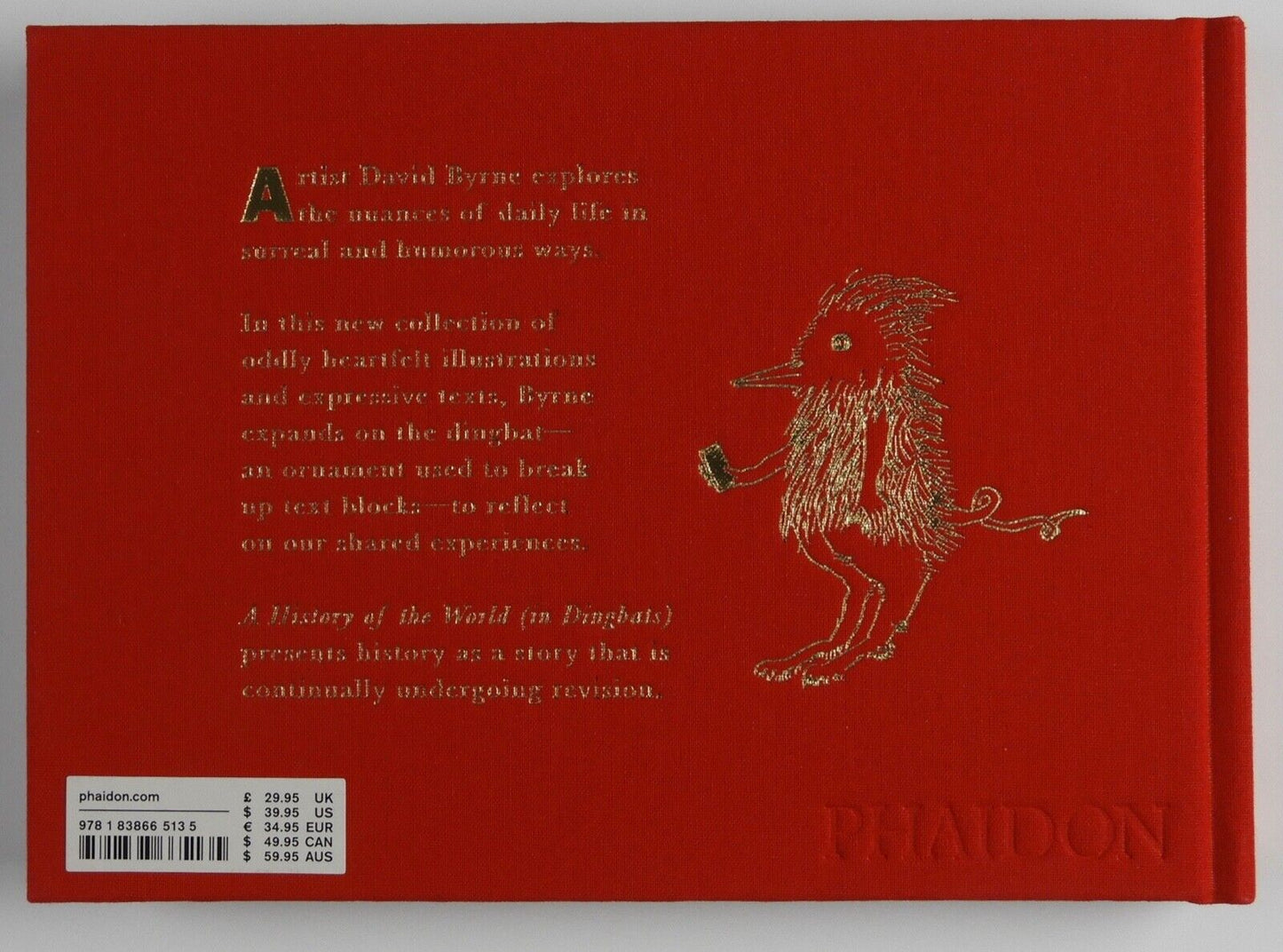 David Byrne Signed Autograph JSA Book A History Of The World in Dingbats