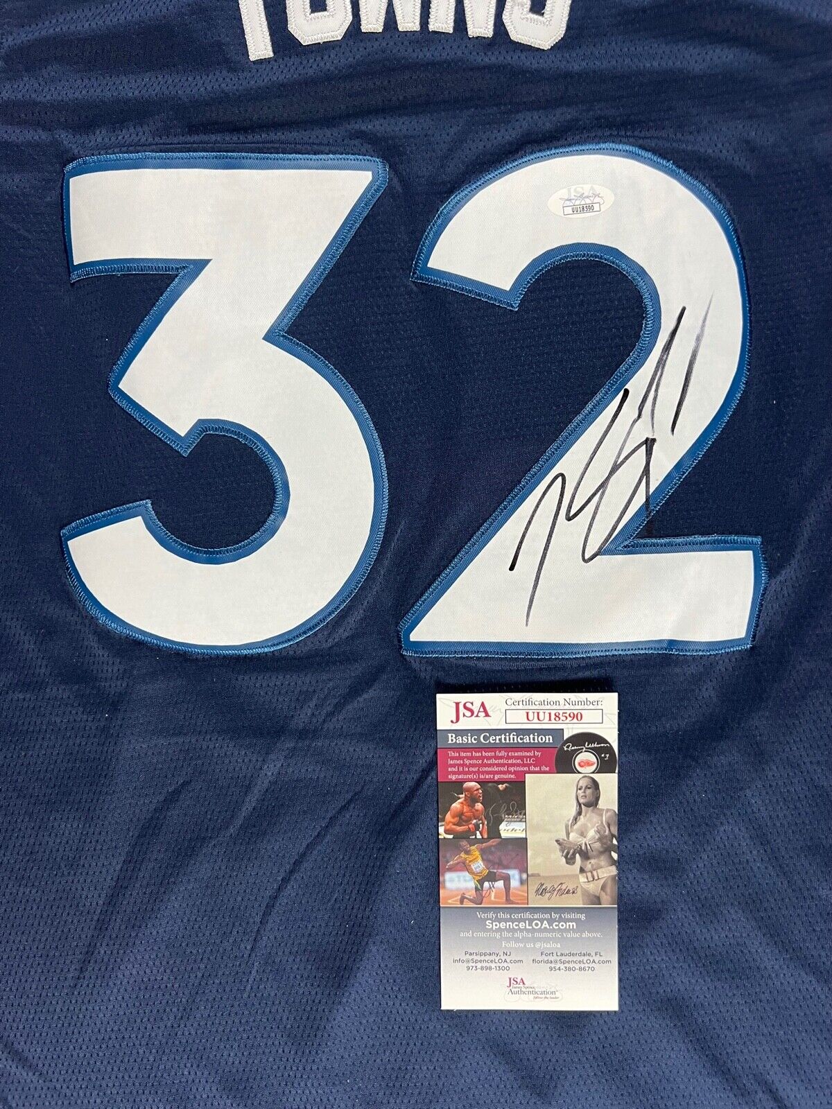 Karl-Anthony Towns Minnesota Timberwolves #32 JSA Autographed Signed Jersey