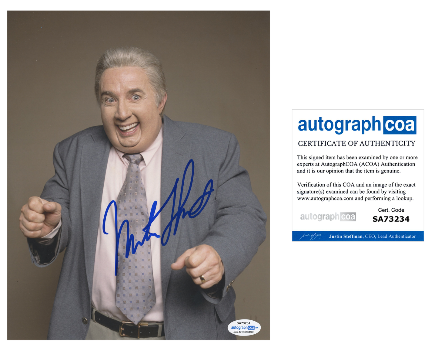 Martin Short ACOA Signed Autograph 8 x 10 Photo