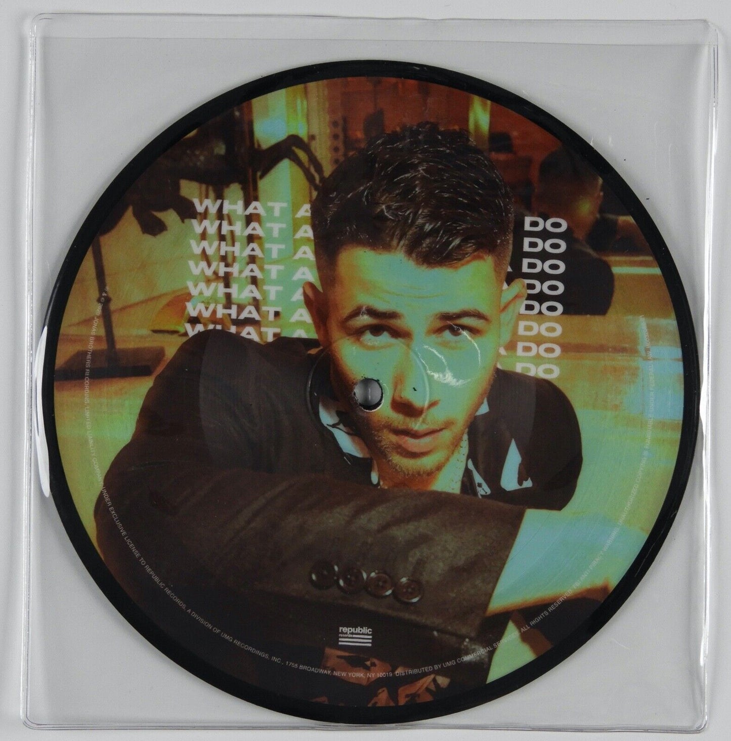 Nick Jonas Brothers JSA Signed Autograph 45 7" Cover What A Man Gotta Do