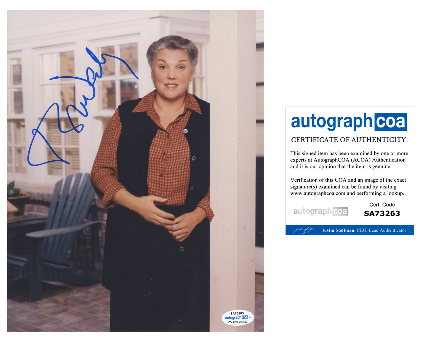 Tyne Daly ACOA Signed Autograph 8 x 10 Photo