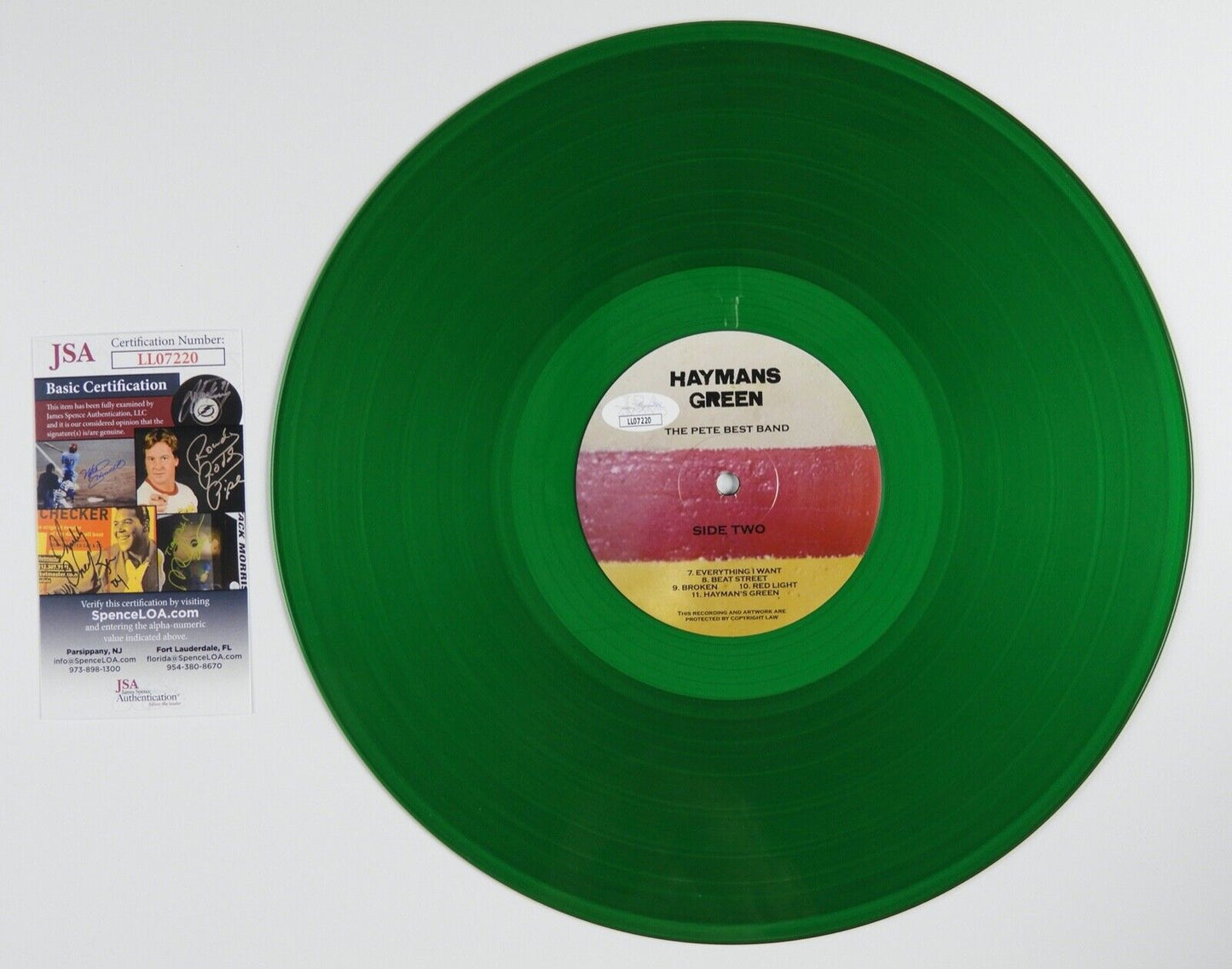 Pete Best JSA Signed Autograph Album Record Vinyl Haymans Green