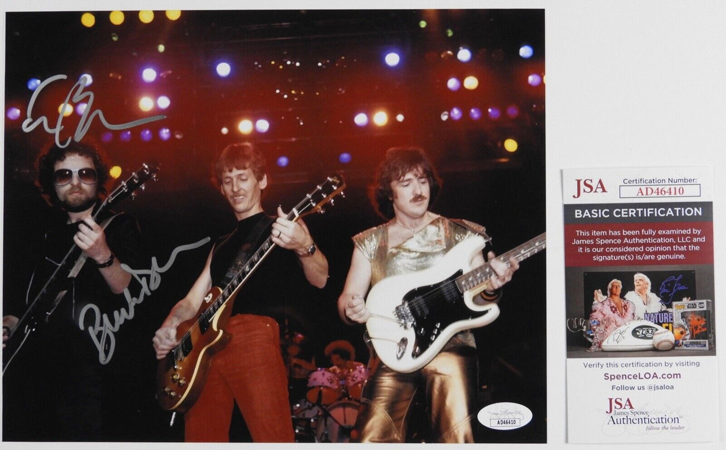 Buck Dharma Eric Bloom JSA Signed Autograph Photo 8 x 10 Blue Oyster Cult