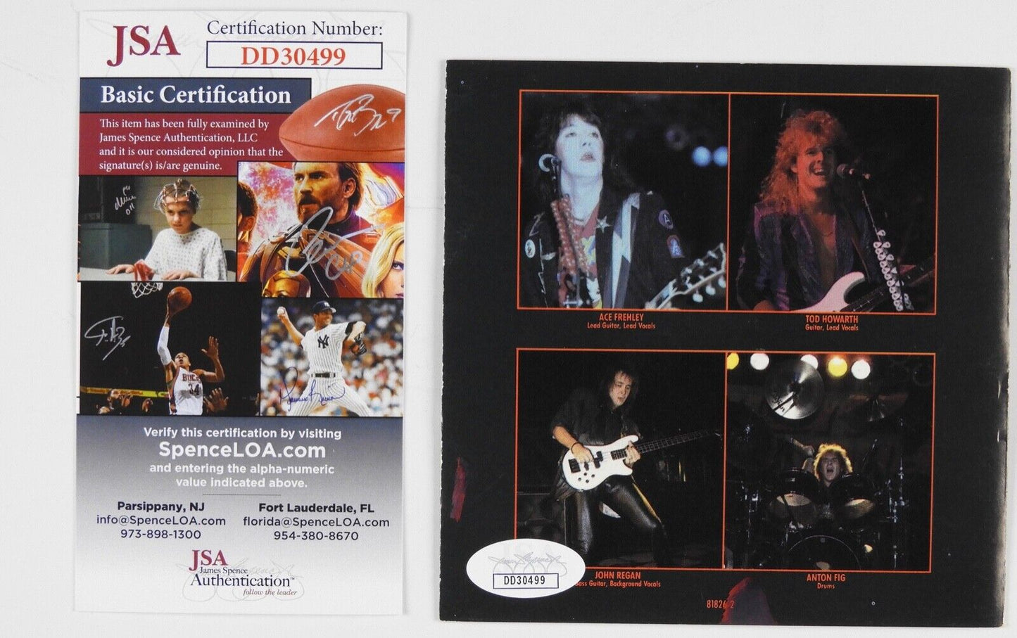 Ace Frehley JSA signed autograph CD Booklet KISS Frehley's Comet