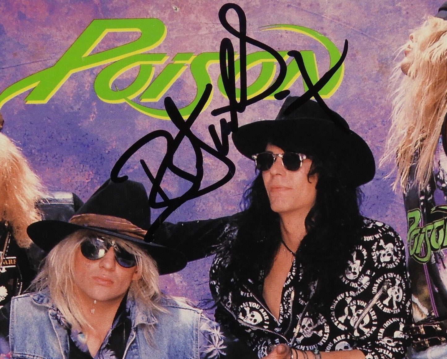 Poison Bret Michaels JSA Signed Autograph 45 Record Vinyl