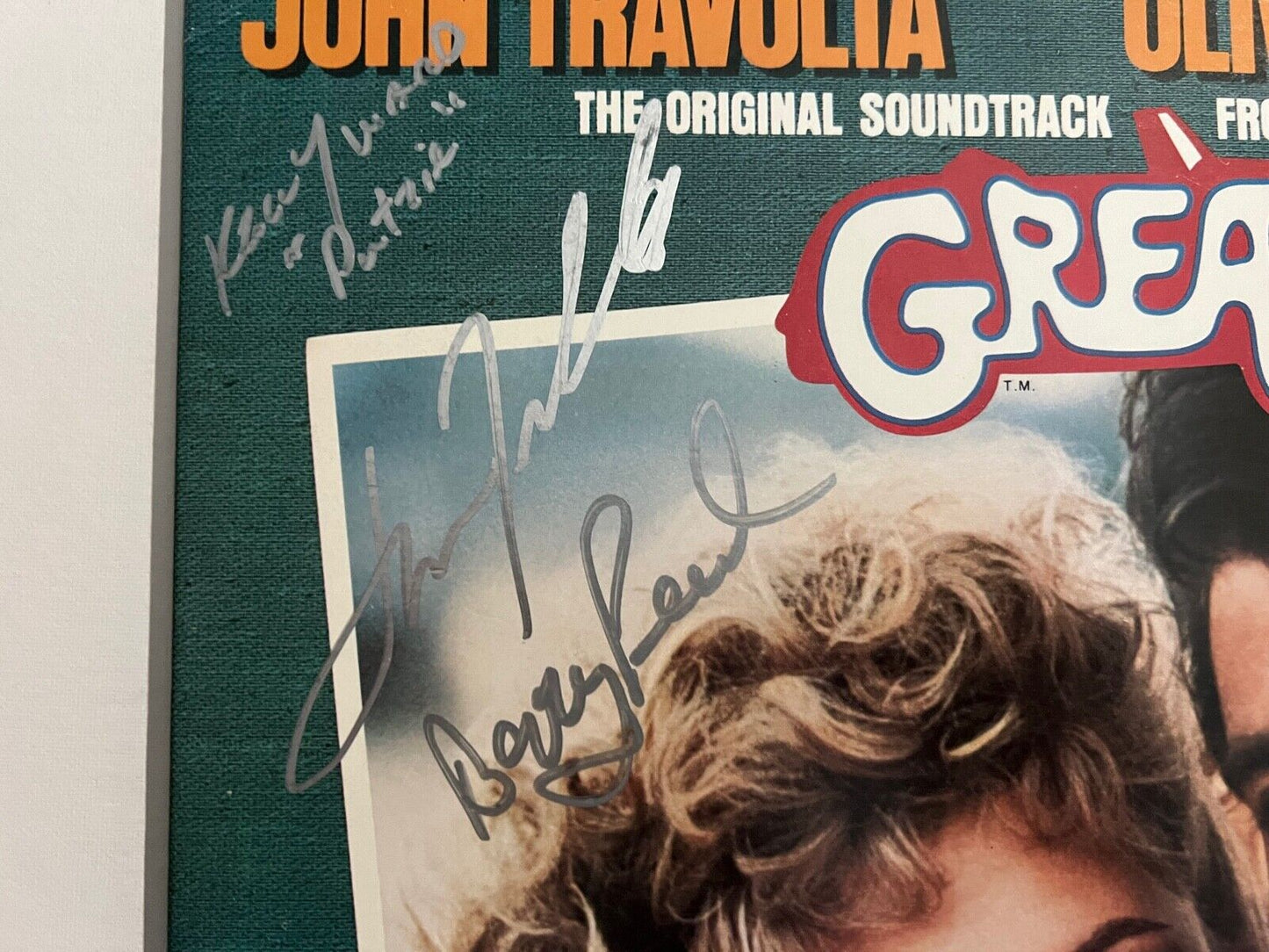 Grease JSA Beckett Signed Autograph Soundtrack Olivia Newton-John Travolta Album