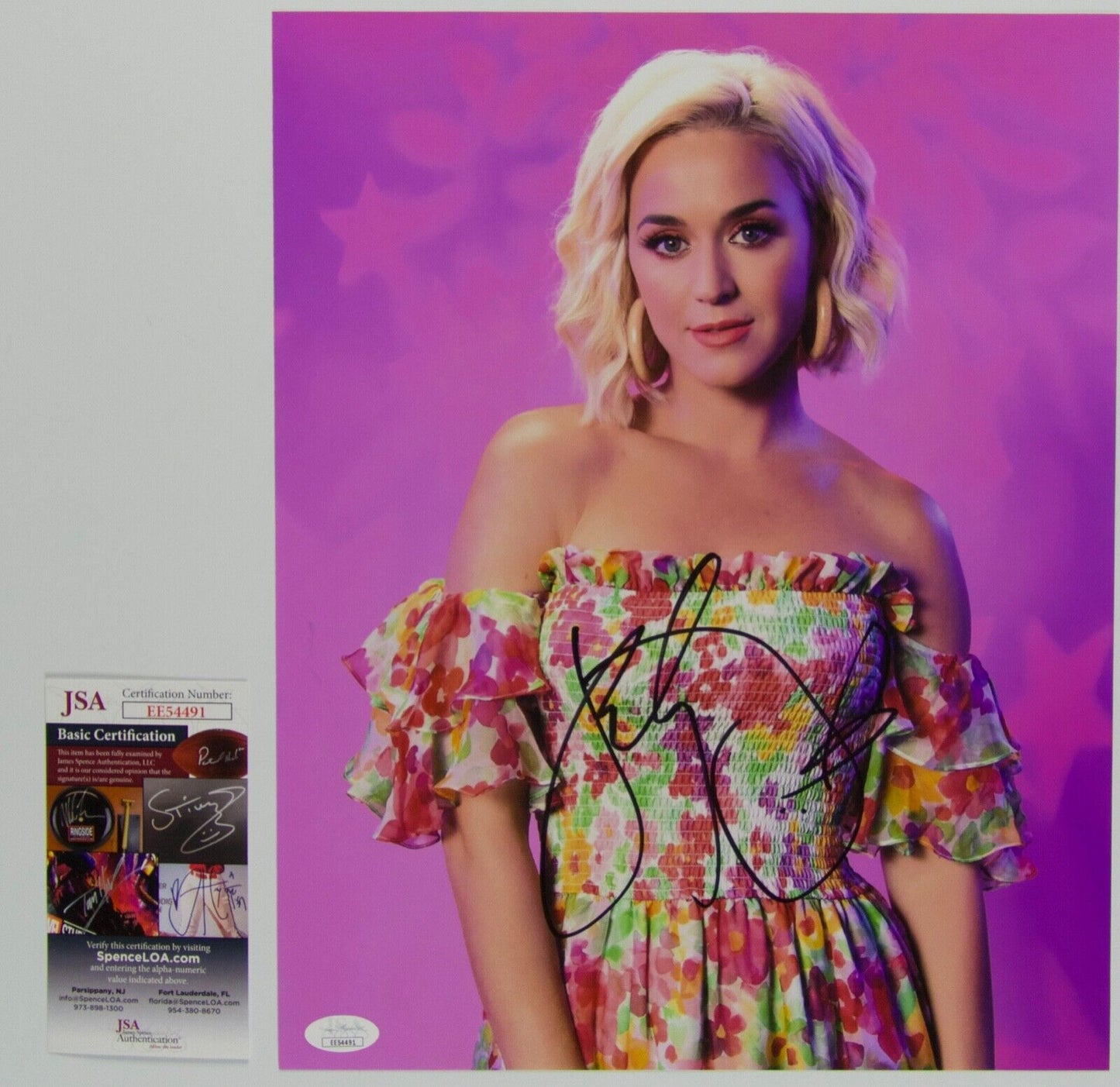 Katy Perry JSA Signed Autograph 11 x 14 photo