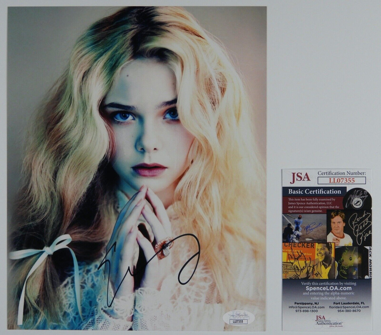 Elle Fanning JSA Signed Autograph 8 x 10 photo
