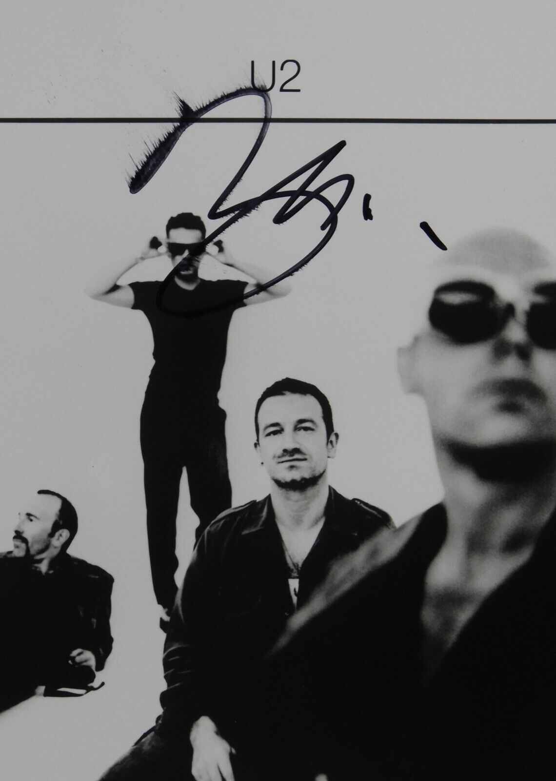 U2 Bono Signed Autograph 8 x 10 promo photo