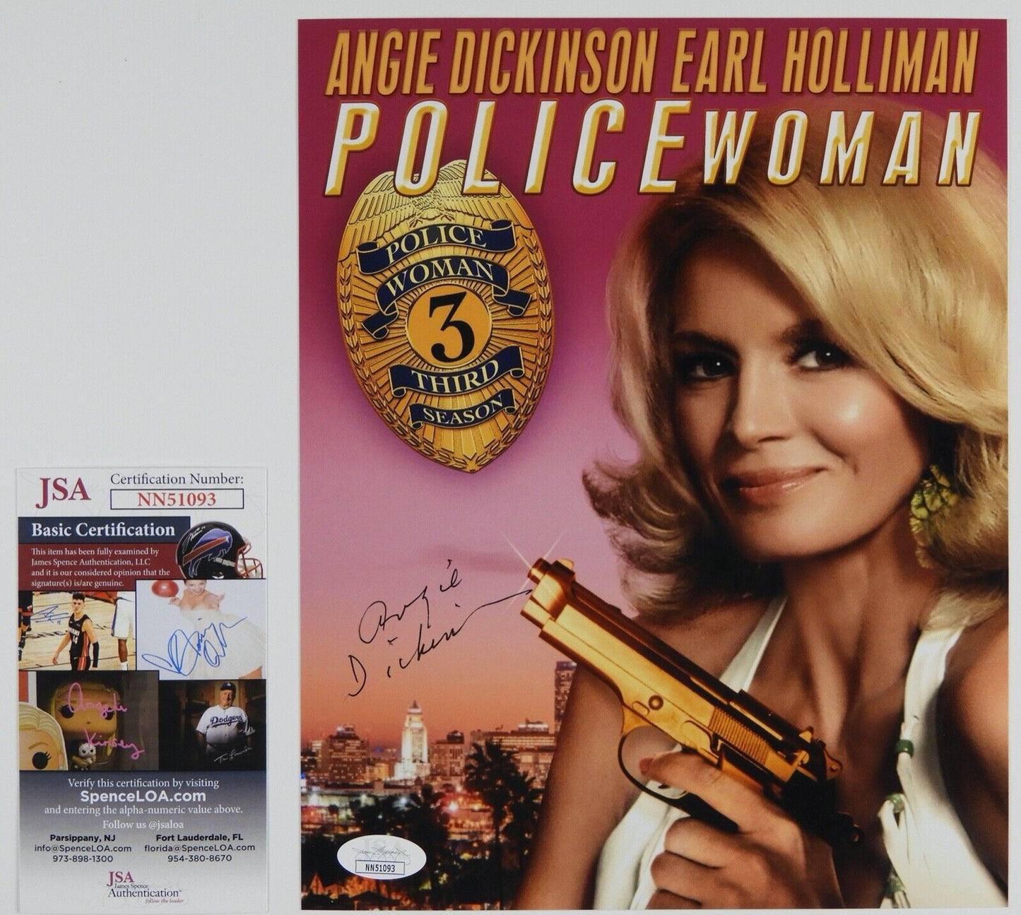 Angie Dickinson Signed Autograph JSA Photo 8 x 10