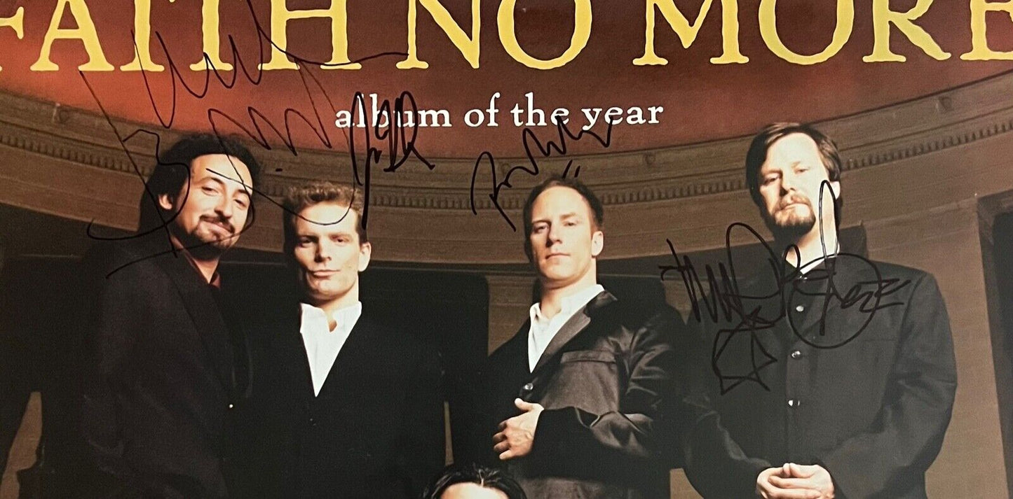 Faith No More JSA Autograph Fully Signed 24" x 24" Poster Album Of The Year