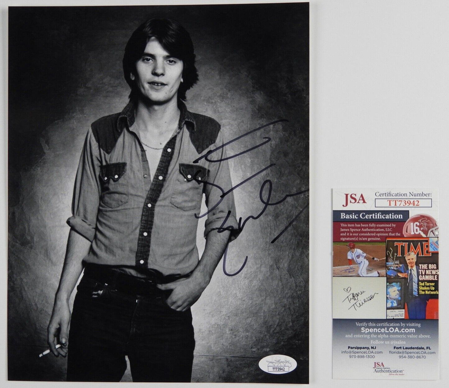 Steve Earl Signed Autograph JSA COA 8 x 10 photo