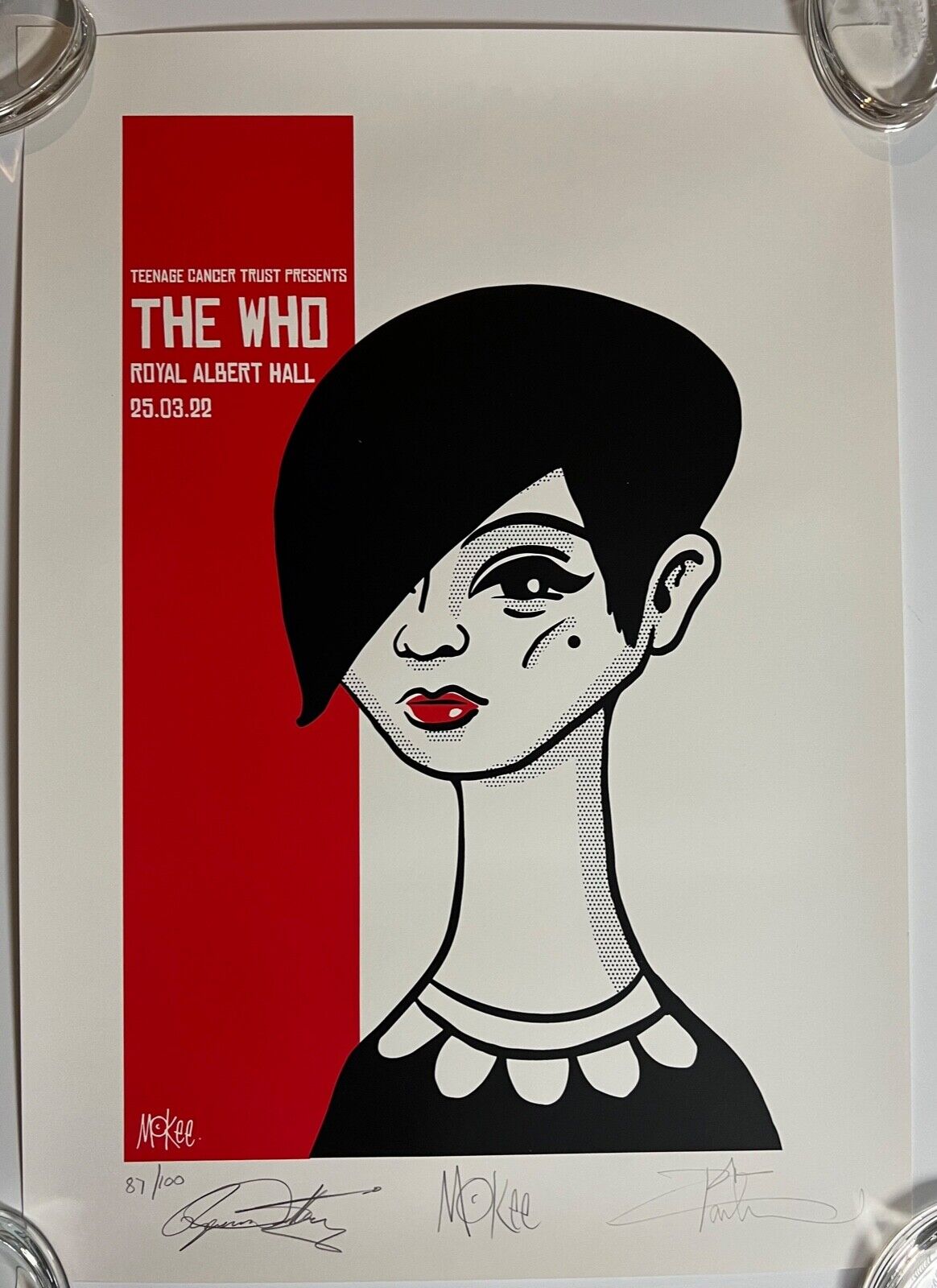 The Who JSA Signed Autographed Daltrey Townshend Poster Royal Albert Hall 2022