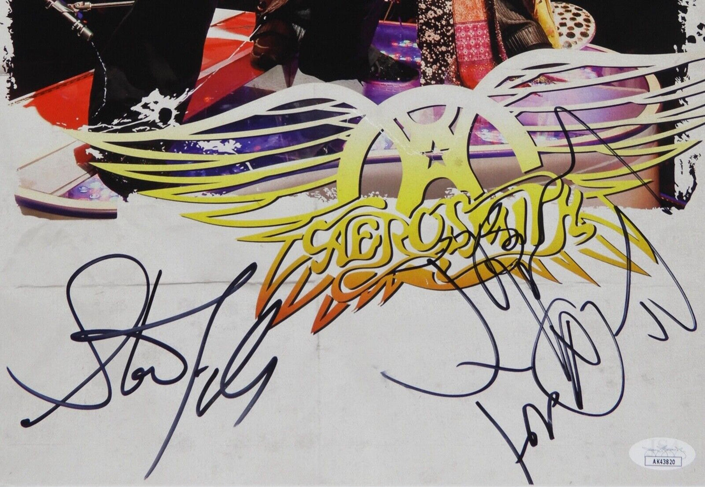 Aerosmith Steven Tyler Joe Perry Signed JSA Autograph 11 x 17 Poster