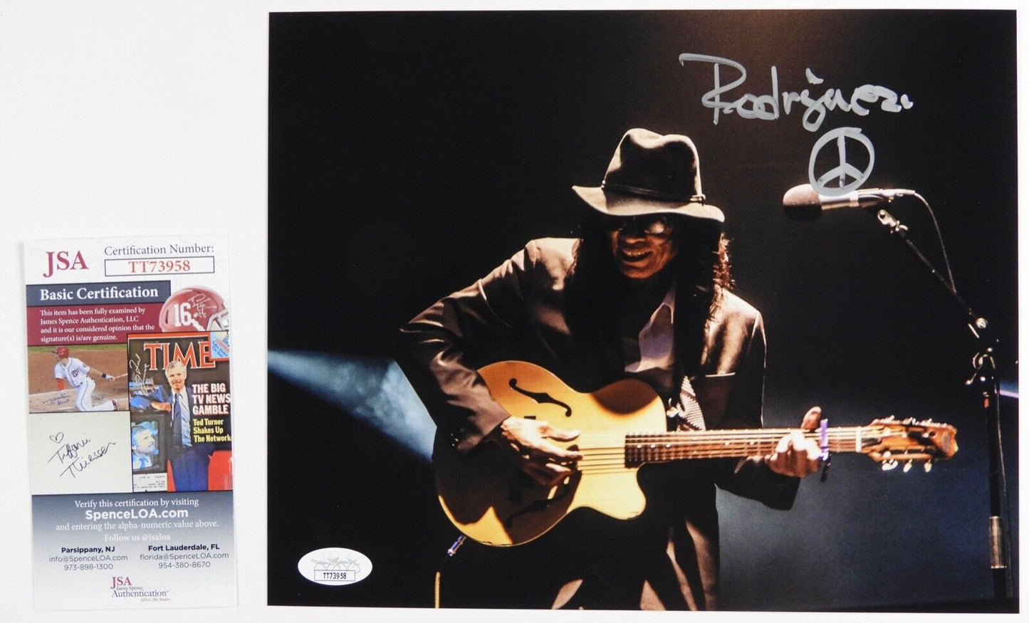 Sixto Rodriguez JSA Signed Autograph Photo 8 x 10