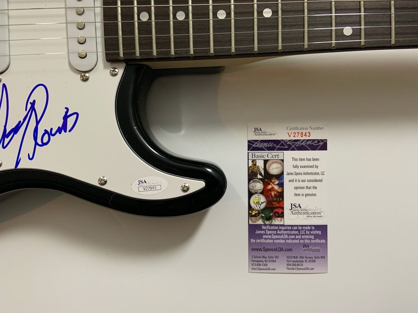 Henry Rollins Black Flag JSA Autograph Signed Guitar Stratocaster