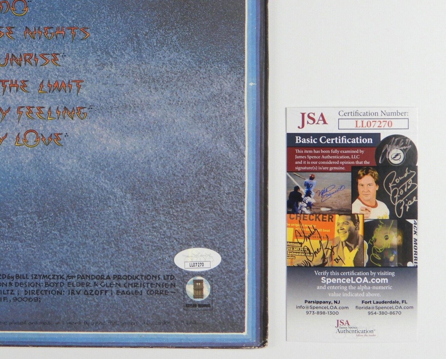 Don Felder Eagles JSA Signed Autograph Album Vinyl Record Their Greatest Hits