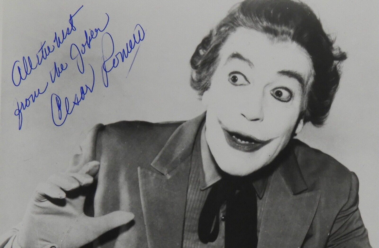 Cesar Romero Batman JSA Signed Autograph 8 x 10 photo The Joker