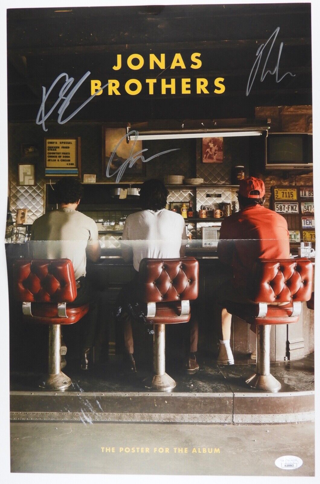 Jonas Brothers JSA Signed Autograph Poster Record LP The Album