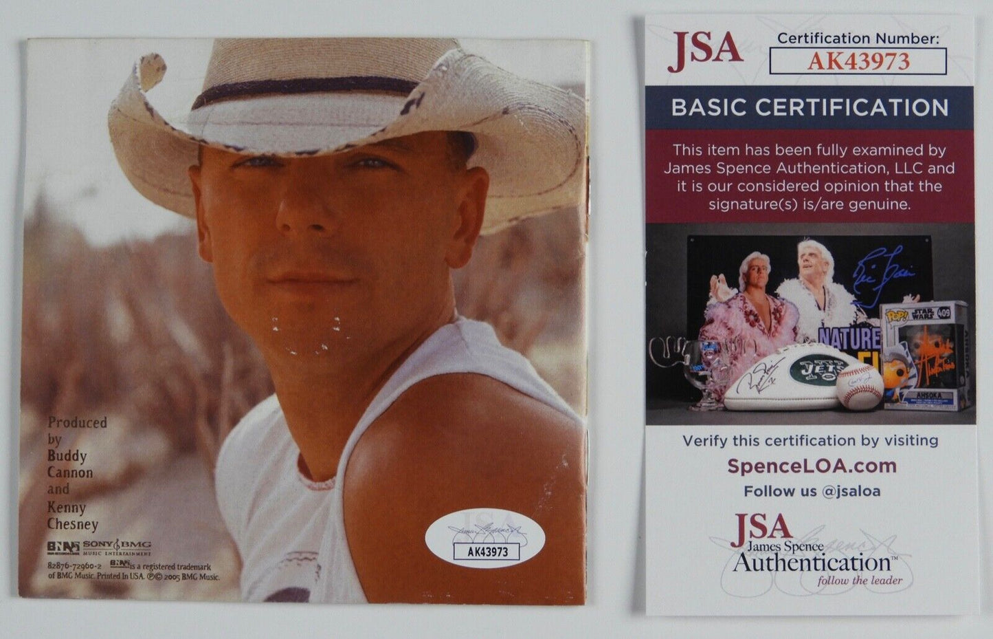 Kenny Chesney JSA Signed Autograph CD Booklet The Road And The Radio