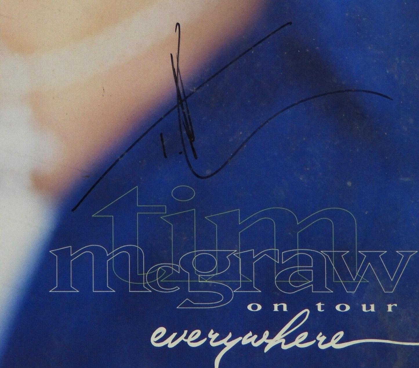 Tim McGraw JSA Signed Autograph Tour Program