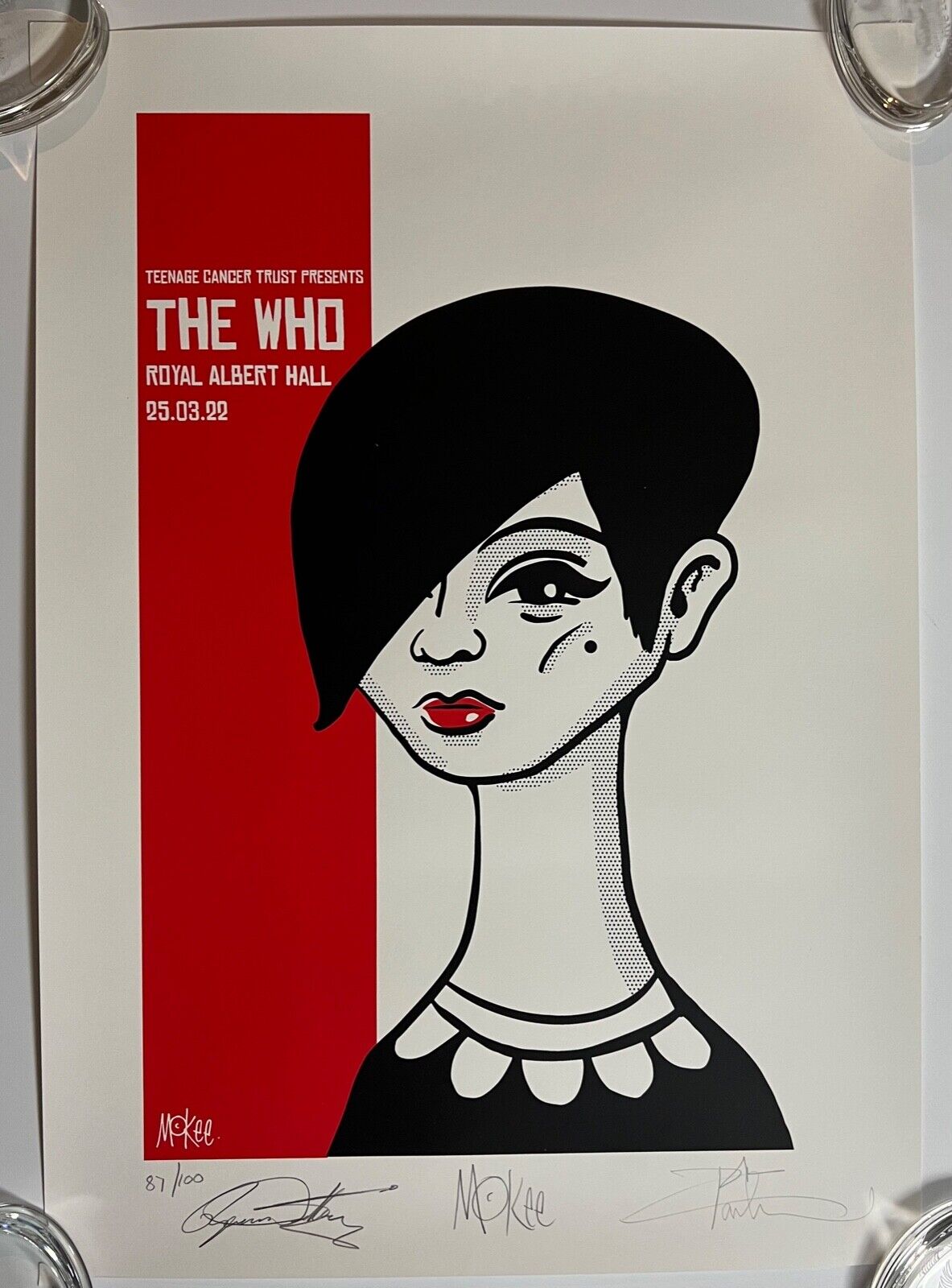 The Who JSA Signed Autographed Daltrey Townshend Poster Royal Albert Hall 2022