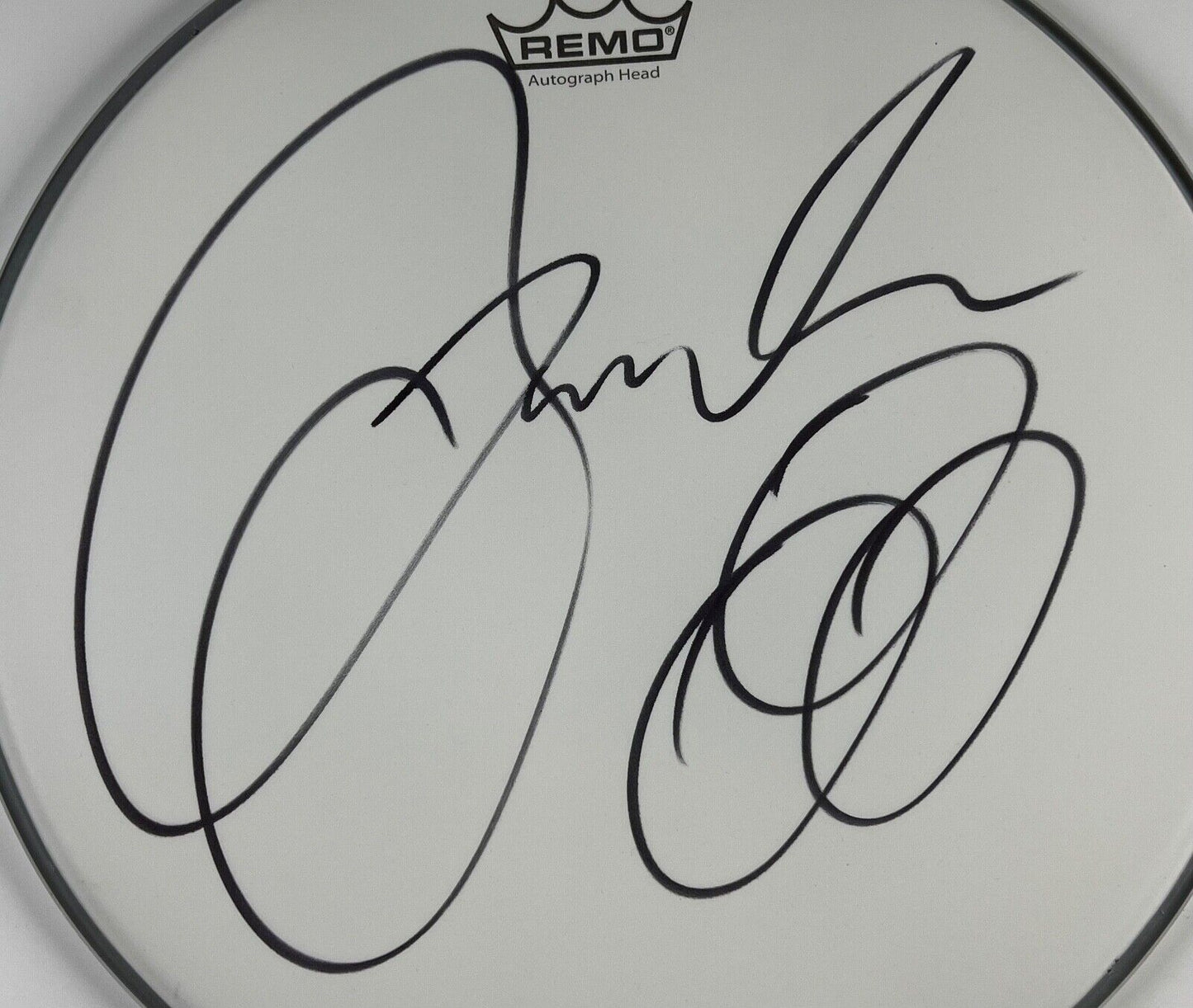 Jason Bonham Autograph Signed Drumhead JSA COA 14"
