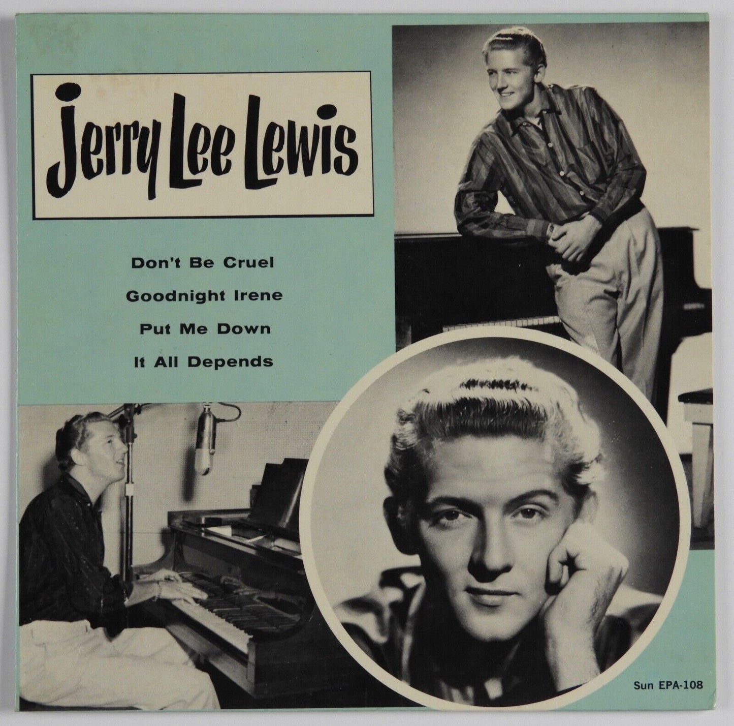 Jerry Lee Lewis Signed Autograph JSA 45 Original Sun Record Sleeve EP-108